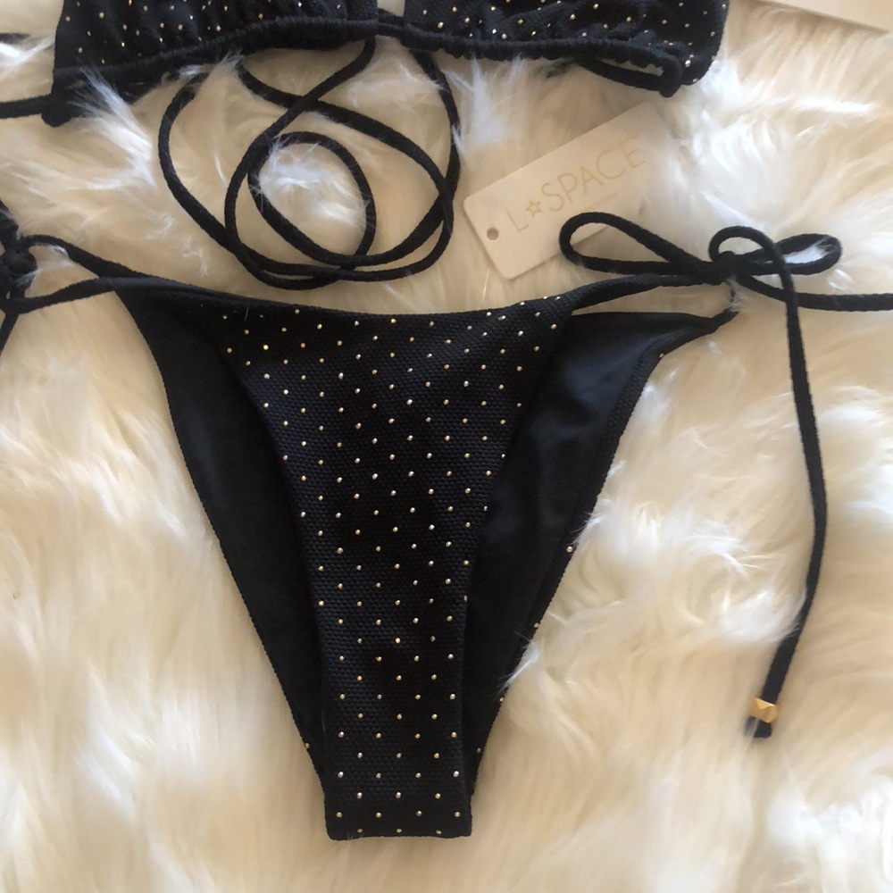 L*Space Kara Wrap Bikini Top String Triangle Lenn… - image 8